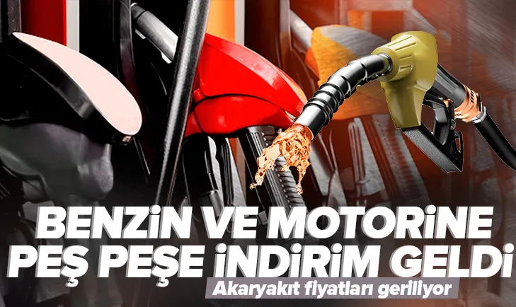 Motorin ve benzine indirim geldi!