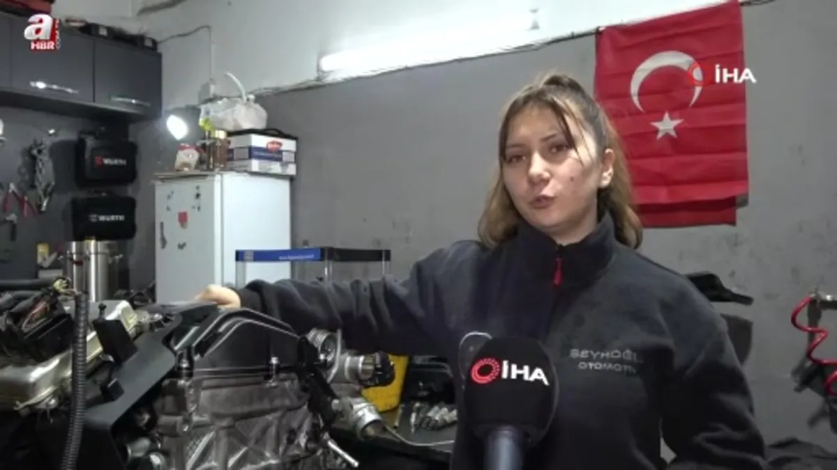 Sanayinin tek kız çırağı