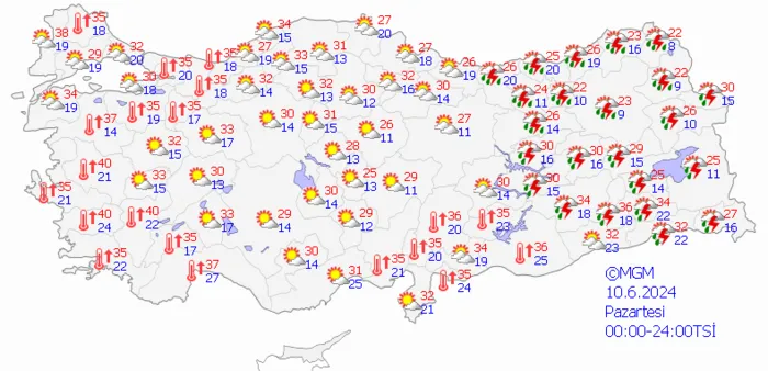 1718001161011.png Hava sıcaklıkları yeniden artacak! Meteoroloji'den yeni uyarı geldi | Bayramda hava nasıl olacak? A Haber'de anlattı - 9