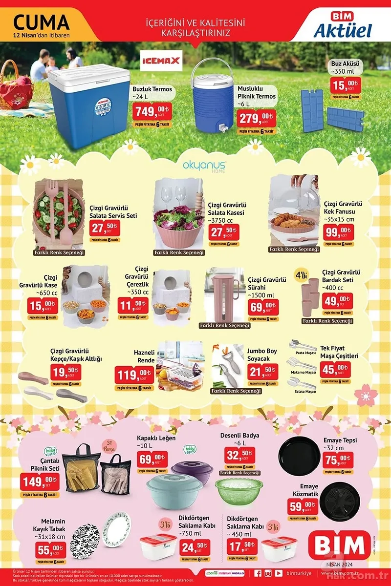 BİM 18 Nisan aktüel ürünler kataloğu yayınladı! BİM’e HP laptop, gölgelikli salıncak, buzluk termos uyguna satışa sunulacak 5