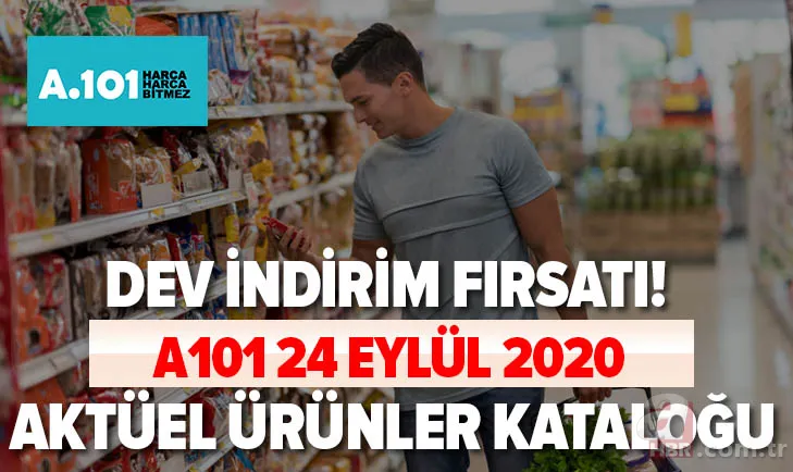 Dev indirim fırsatı! A101 24 Eylül 2020 aktüel ürünler kataloğu: Bu hafta A101'de hangi ürünler indirimli, neler var? 1