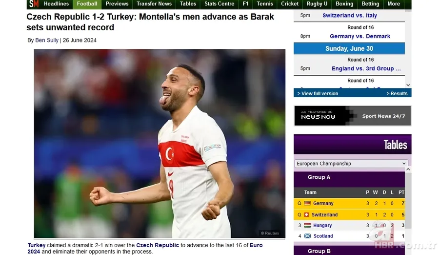 Türkiye Çekya'yı devirdi Avrupa'nın manşetlerini süsledi: Muhteşem Türkler... 10