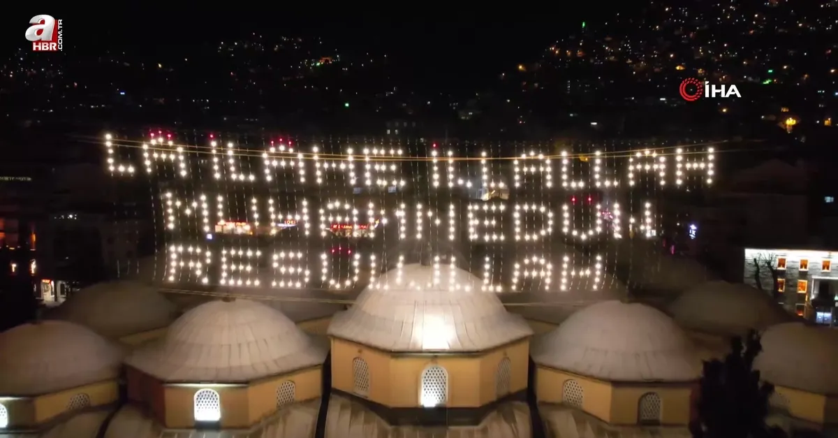 Ulu Cami'nin Ramazan mahyası değişti!