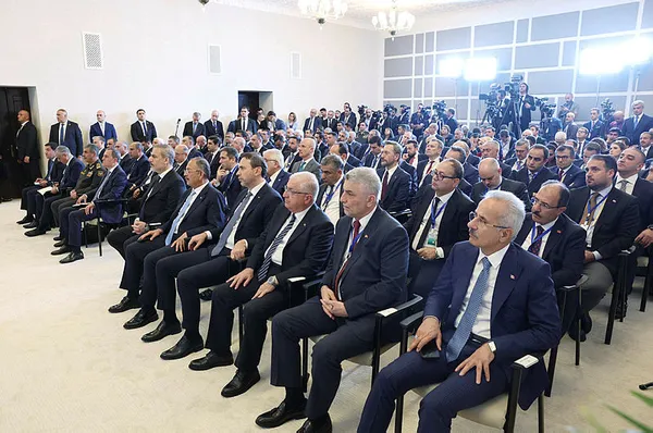 Başkan Erdoğan ile Azerbaycan Cumhurbaşkanı İlham Aliyev Iğdır-Nahçıvan doğal gaz boru hattının temelini attı