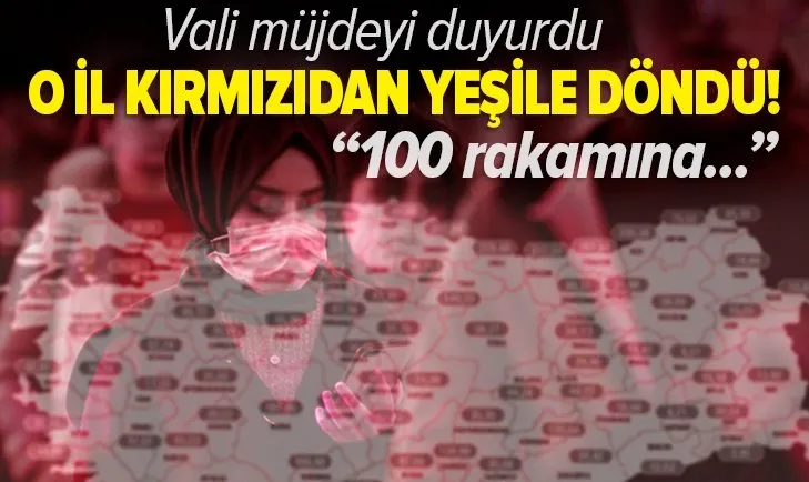En çok vakanın görüldüğü illerden biri haritada yeşile döndü! Validen müjdeli haber