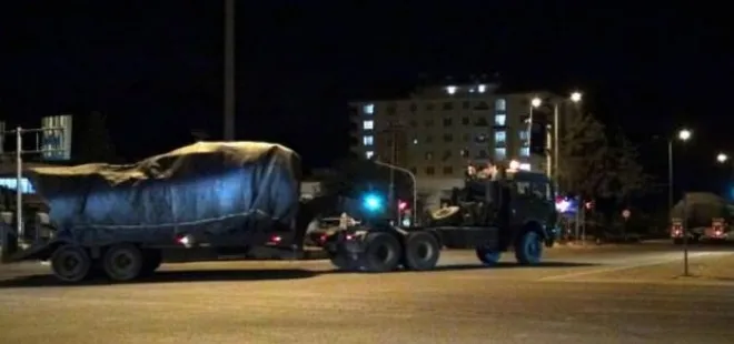 Suriye sınırına askeri sevkiyat sürüyor