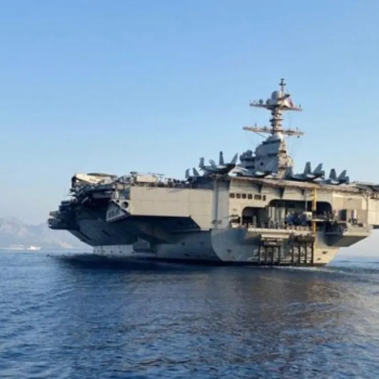 USS Gerald R. Ford'ta yangın! 2 ABD askeri yaralı