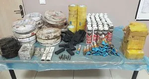 PKK’lı teröristlere ait malzemeler imha edildi