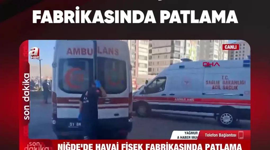 HAVAİ FİŞEK FABRİKASINDA PATLAMA