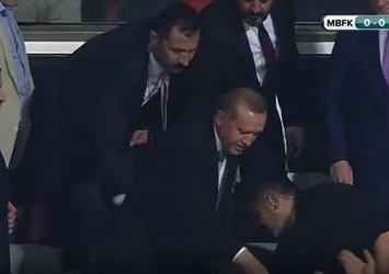 Cumhurbaşkanı Erdoğan Başakşehir maçında