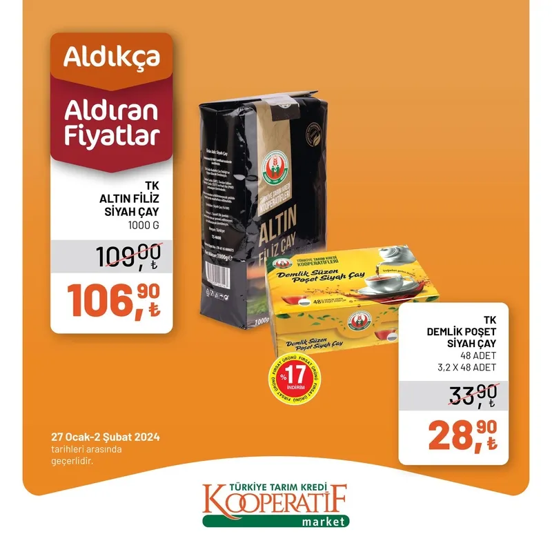 Tarım Kredi Market indirim için son gün! TK’da tost peyniri 129,90 TL, zeytin 129,90 TL, beyaz peynir 109,90 TL, çay 106,90 TL, tereyağı 59,00 TL… - 6