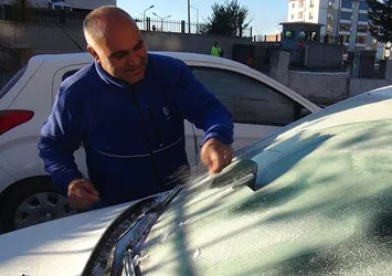 Kars'ta soğuk hava etkisini sürdürüyor