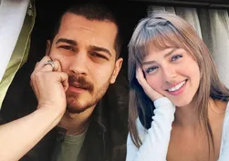 Çağatay Ulusoy'dan sevgilisi Aslıhan Malbora'ya sahnede romantik jest