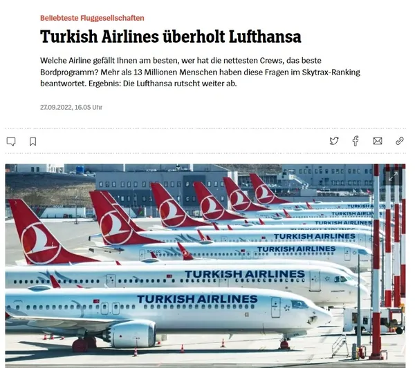 Almanlardan itiraf! Der Spiegel: Türk Hava Yolları Lufthansa’yı geçti