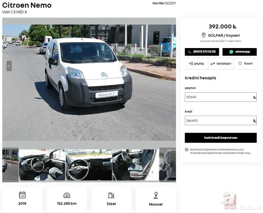 Uyguna İkinci el araç satışı yapıyor! Fiyatlar 230 bin TL’den başlıyor! Fiat, Volkswagen, Hyundai, Peugeot, Renault, Ford, Citroen mollerinin fiyatı ne kadar? 21