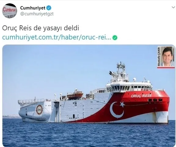 İşte Yunan Cumhuriyeti! Skandal Oruç Reis haberine imza attılar