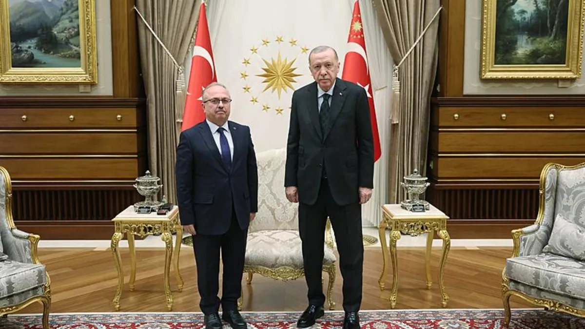Başkan Erdoğan TMV Başkanı Birol Akgün'ü kabul etti!