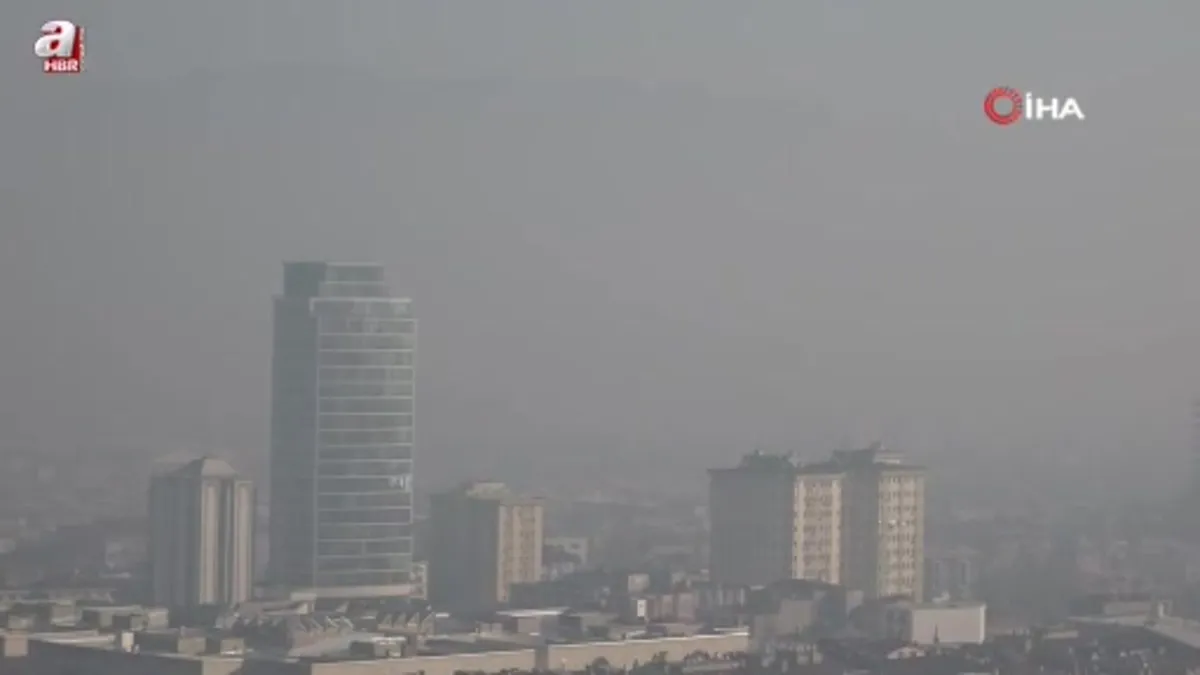 Bursa'da yoğun sis etkili oldu