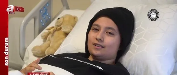 Son dakika | Depremin simgesi Aleyna Ölmez taburcu oldu