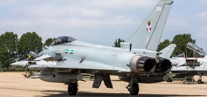 Dost ülke Katar, İngiltere’de Typhoon savaş jetleriyle ortak uçuşa başladı