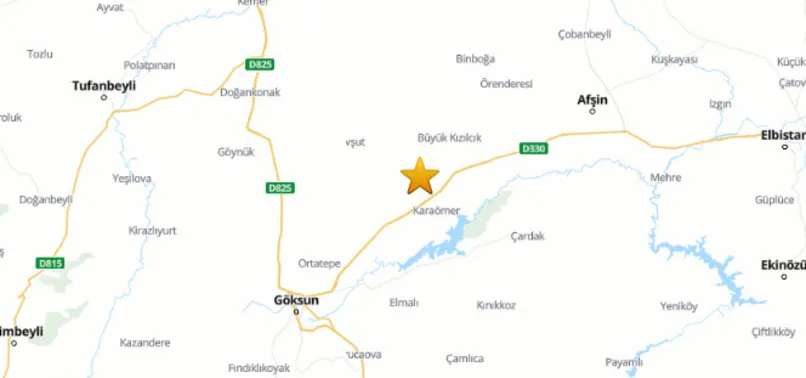 Son dakika: Kahramanmaraş’ta 3,6 büyüklüğünde deprem