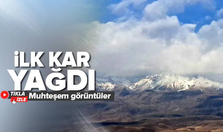 İlk kar yağdı! Muhteşem görüntüler