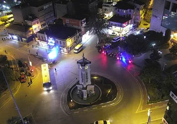Bursa Gemlik'te drone destekli asayiş uygulaması