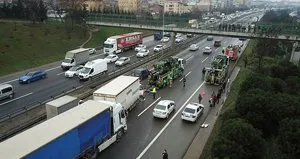 TEM’de kaza: 6 araç...
