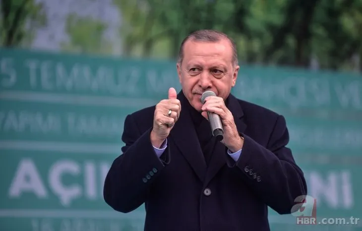 Başkan Erdoğan Esenler’de 15 Temmuz Millet Bahçesi’ni gezdi