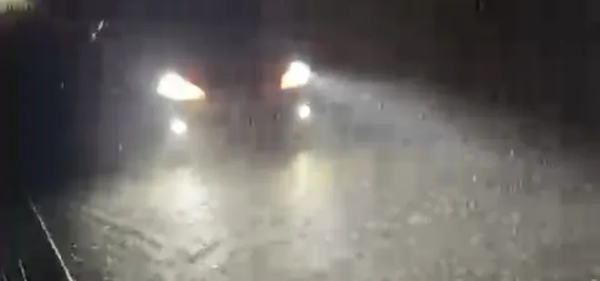 Ordu'da sağanak sel getirdi! Cadde ve yollar göle döndü