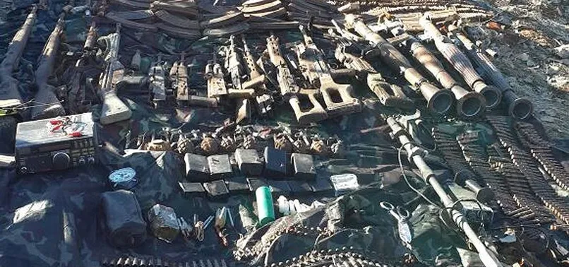 Hakkari'de 152 makineli tüfek mühimmatı bulundu