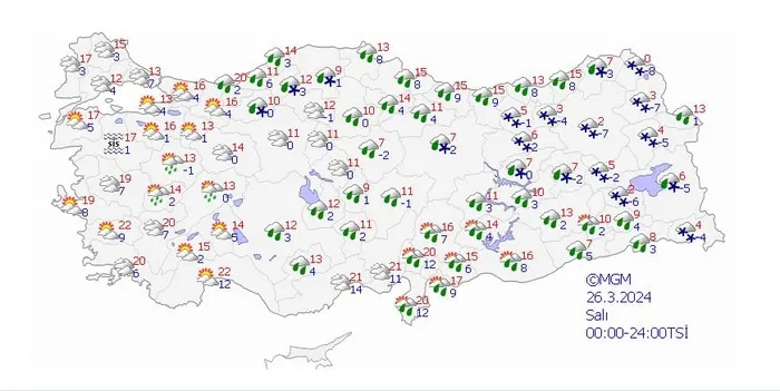 1711068548575.jpeg Meteoroloji haritayı güncelledi! 9 il için 'sarı' 4 il için 'turuncu' kodlu alarm | Kuvvetli yağacak - 14