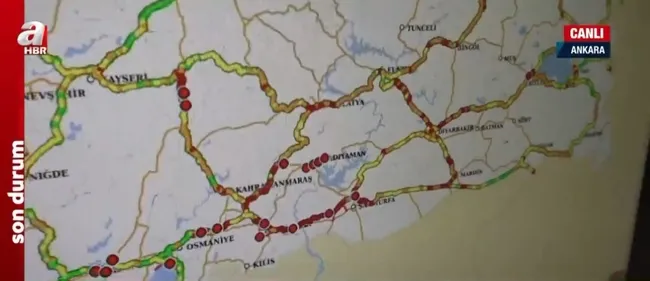 Kar yollarda geçit vermiyor! Kar ve tipi nedeniyle hangi yollarda aksamalar yaşanıyor?