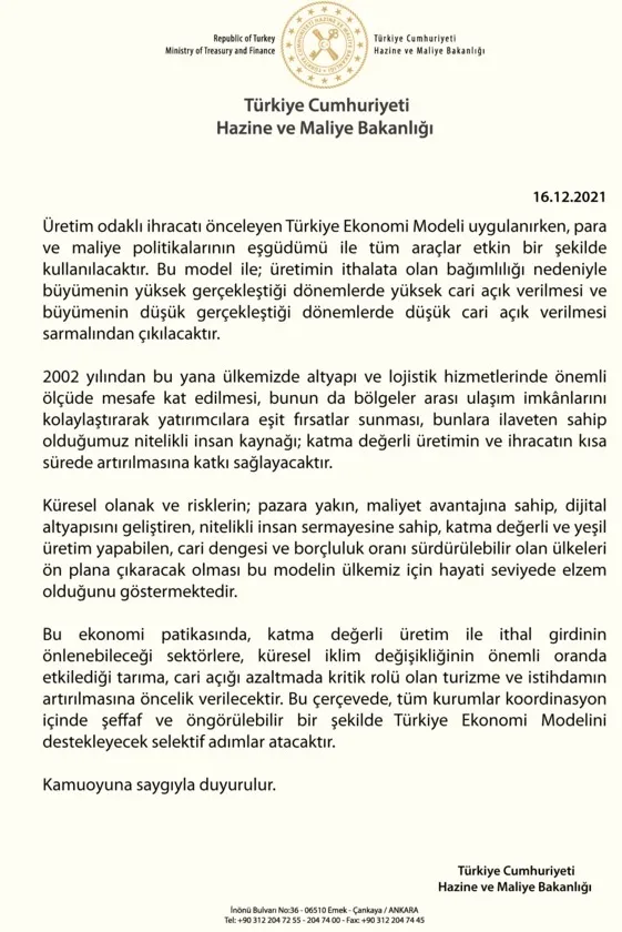 Hazine ve Maliye Bakanlığından "Yeni Ekonomi Programı" mesajı - 7