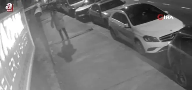 Sarıyer'de ilginç olay kamerada