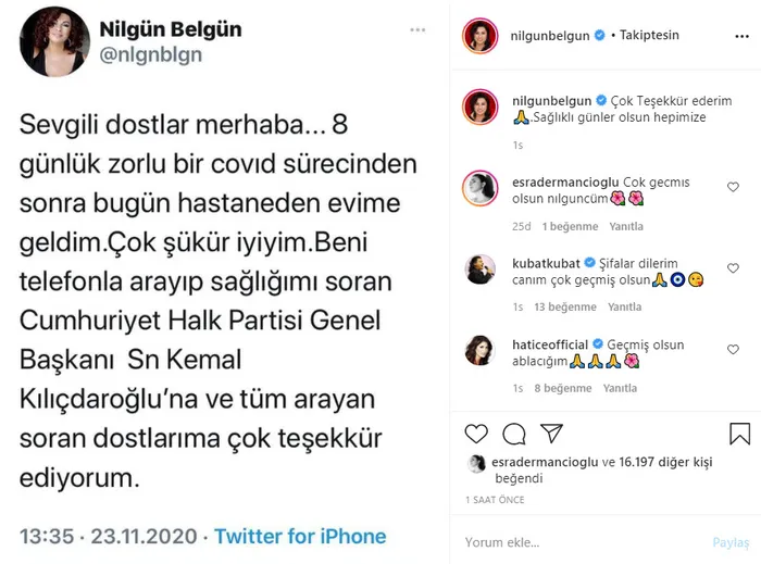 Nilgün Belgün'den yeni haber! Koronavirüse yakalanmıştı... - 1