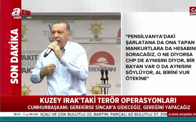 Erdoğan'dan İnce'ye sert sözler