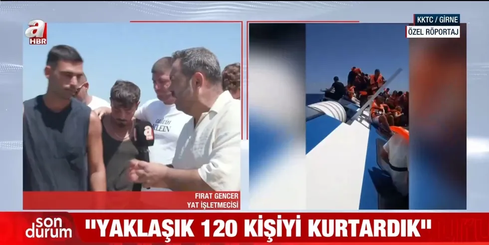 Girne’de can pazarı! Mavi Vatan’ın genç kahramanları A Haber'de: "120 kişiyi kurtardık" - 4