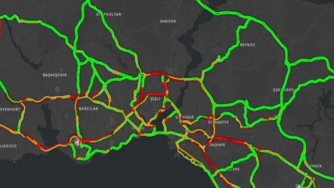 İstanbul’da trafik yoğunluğu yüzde 67!