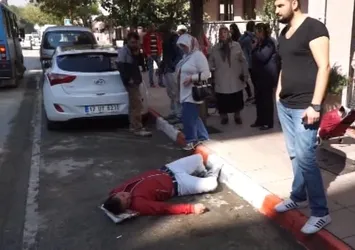 Yol ortasında uyuşturucu komasına girdi