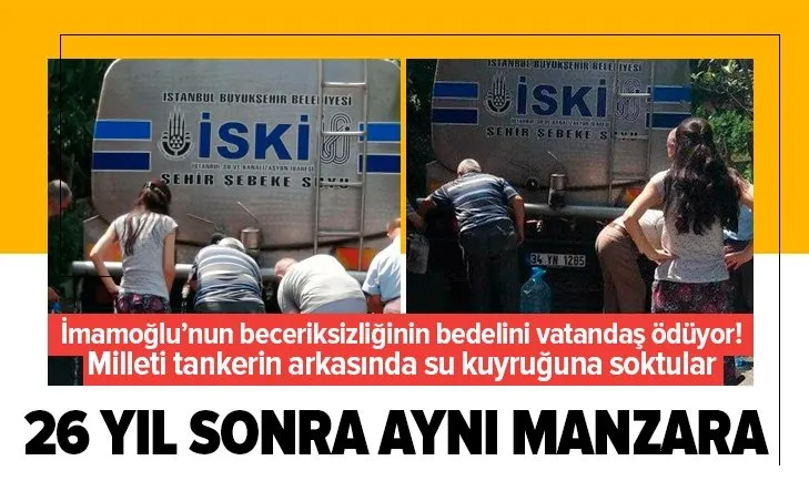 İstanbul’da 26 yıl sonra aynı manzara! CHP’li İBB’den büyük rezalet