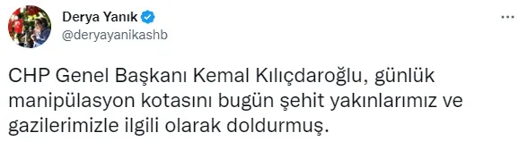 1668585737371.jpg CHP Genel Başkanı Kemal Kılıçdaroğlu'ndan şehit ve gazi ayrımı yalanı! Bakan Yanık'tan Kılıçdaroğlu'na sert tepki - 2