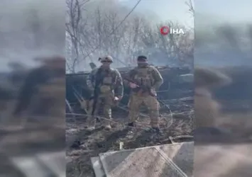 Rusya-Ukrayna savaşında ABD askerleri görüntülendi! Savunma hattında savaşıyorlar