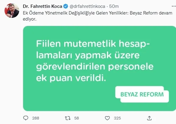 saglik-bakani-fahrettin-kocadan-ek-odeme-yonetmeligi-paylasimi-1668019175278.jpg Sağlık Bakanı Fahrettin Koca'dan 'Ek Ödeme Yönetmeliği' paylaşımı - 2