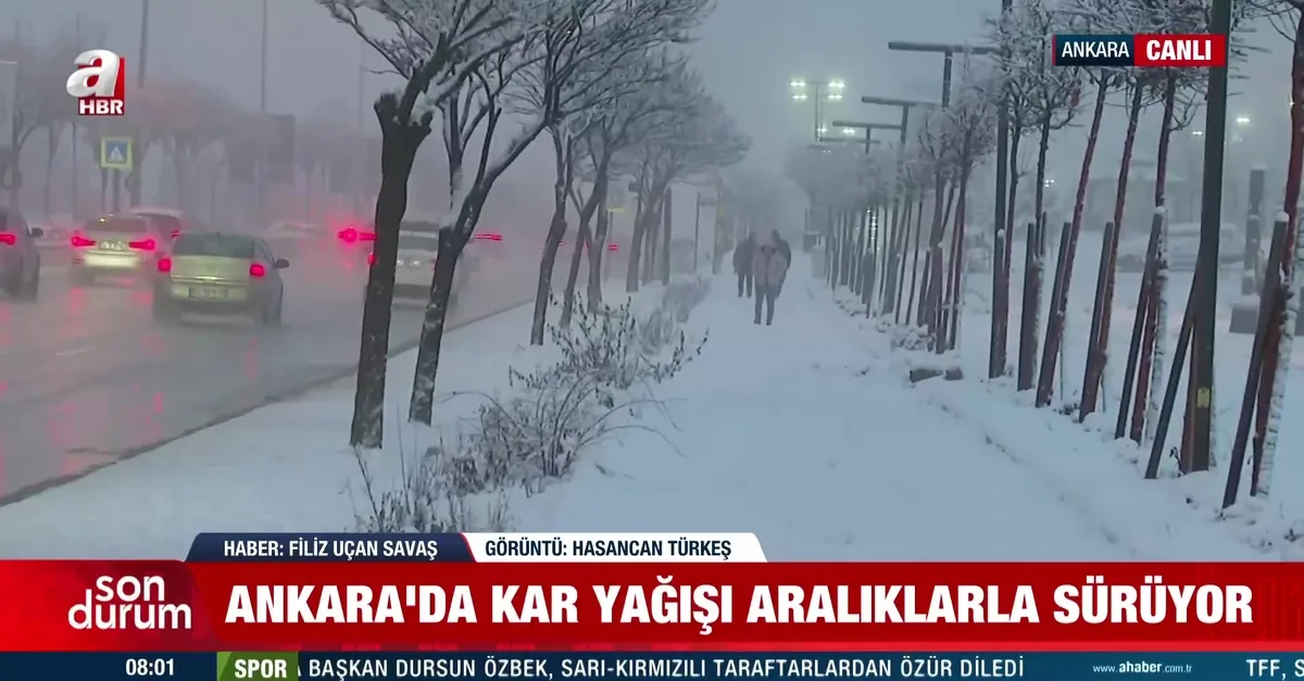 Ankara beyaza büründü!