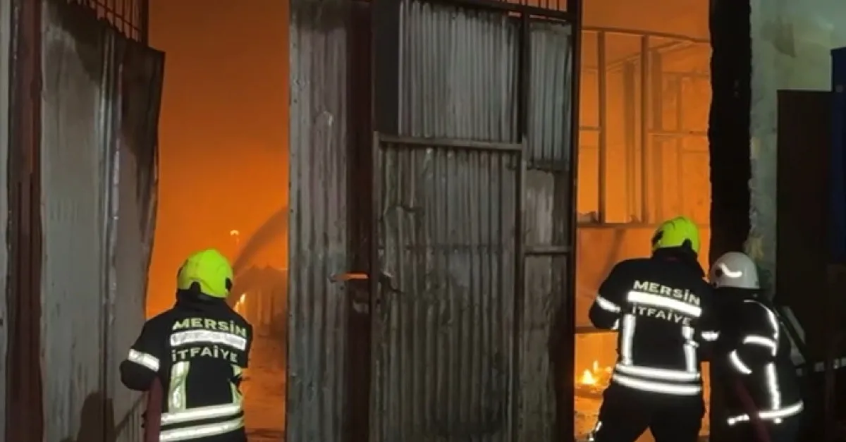 Tarsus'ta galvaniz kaplama tesisinde yangın!