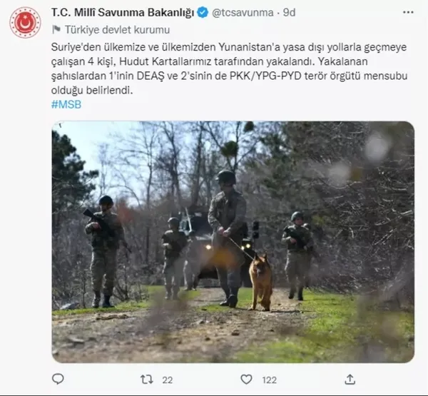 Son dakika | MSB duyurdu! Sınırda 4 terörist yakalandı