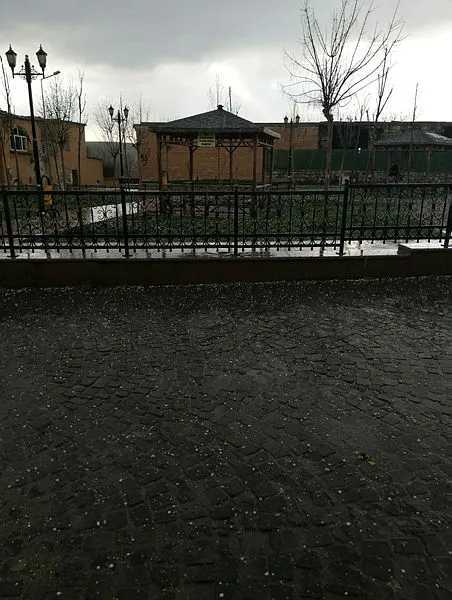 Silvan'da dolu yağışı hayatı felç etti - 2