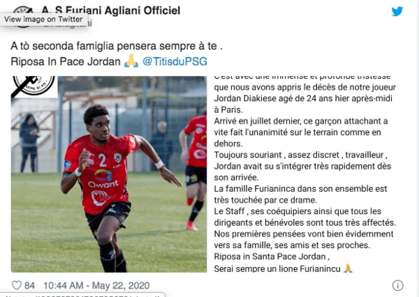 PSG'nin genç oyuncusu Jordan Diakiese hayatını kaybetti - 1