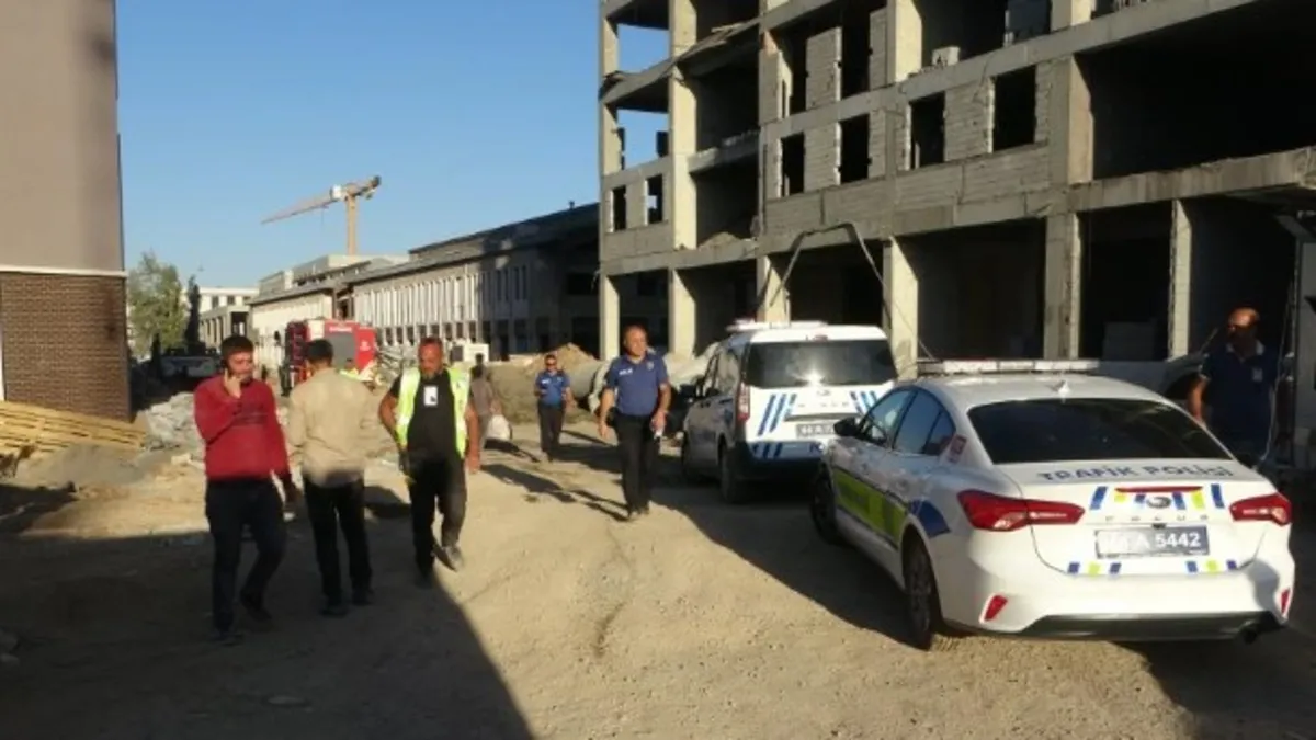 Malatya'da çarşı inşaatında facia! 1 işçi göçük altında kaldı